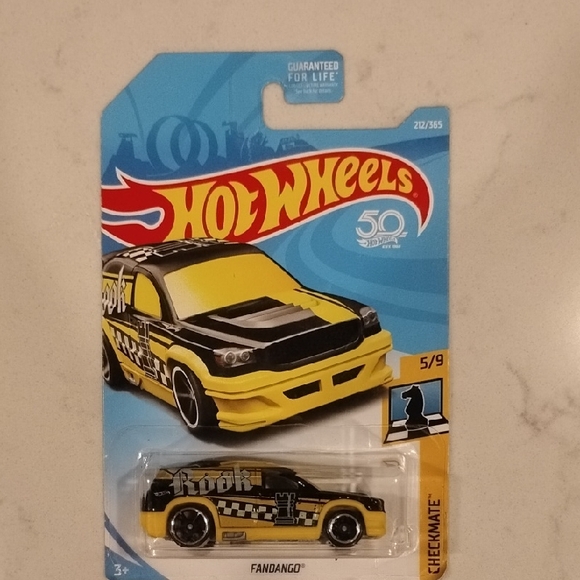 Mattel Other - Mattel Hot Wheels Yellow and Black Checkmate Car